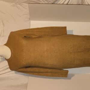 J Crew 7% Wool Blend Brown Tan Sweater Dress Small